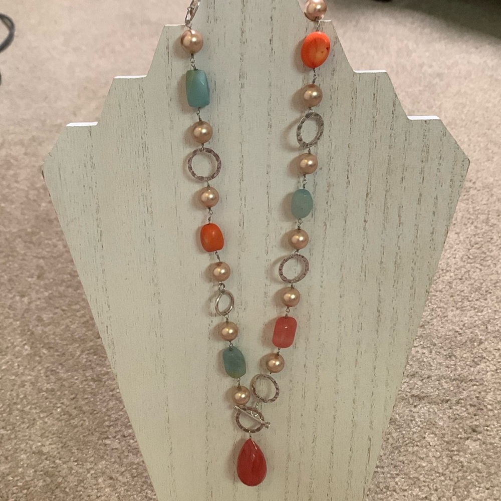 Sterling Silver Beaded Necklace